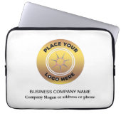Logo-Werbeaktion für Unternehmen Laptopschutzhülle (Vorderseite)
