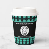 Logo-Werbeaktion für Unternehmen personalisieren Pappbecher (Rückseite)