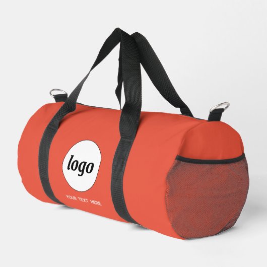 Logo-Werbeaktion Orange Duffle Bag (Rechte Ecke)
