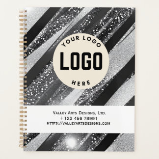 Logo-Werbefilm, schwarz Planer