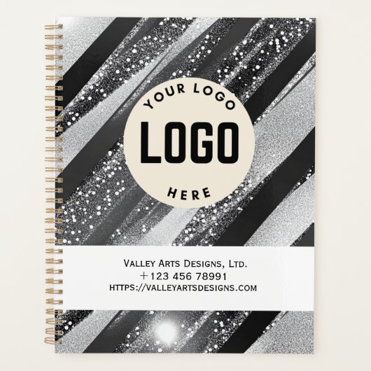 Logo-Werbefilm, schwarz Planer (Vorderseite)