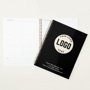 Logo-Werbefilm, schwarz Planer