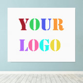Logo-Werbefirma Canvas Print Leinwanddruck (Insitu (Holzboden))