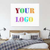 Logo-Werbefirma Canvas Print Leinwanddruck (Insitu (Schlafzimmer))