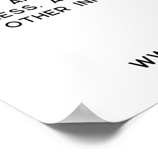 Logo-Werbegeschäft Poster (Ecke)