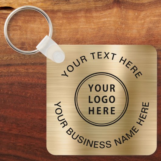 Logo-Werbegold Schlüsselanhänger (Vorderseite)