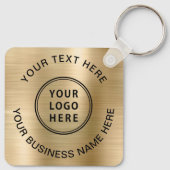 Logo-Werbegold Schlüsselanhänger (Rückseite)