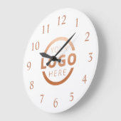 Logo-Werbemarke für kundenspezifische Unternehmen Große Wanduhr (Winkel)