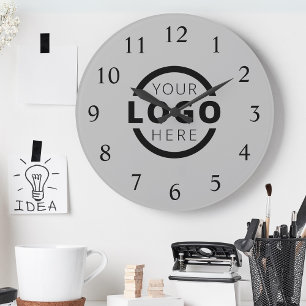 Logo-Werbemarke für kundenspezifische Unternehmen Große Wanduhr