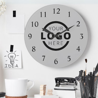 Logo-Werbemarke für kundenspezifische Unternehmen Große Wanduhr