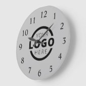 Logo-Werbemarke für kundenspezifische Unternehmen Große Wanduhr (Winkel)