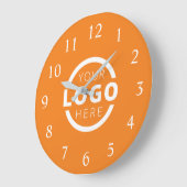 Logo-Werbemarke für kundenspezifische Unternehmen Große Wanduhr (Winkel)