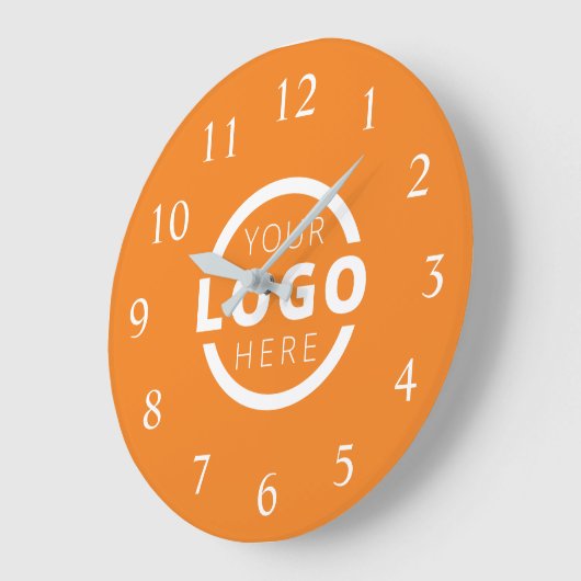 Logo-Werbemarke für kundenspezifische Unternehmen Große Wanduhr (Winkel)