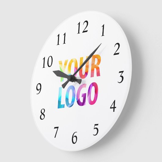 Logo-Werbemarke für kundenspezifische Unternehmen Große Wanduhr (Winkel)