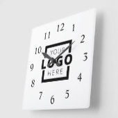 Logo-Werbemarke für kundenspezifische Unternehmen Quadratische Wanduhr (Winkel)