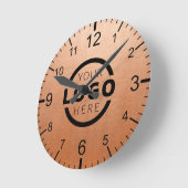 Logo-Werbemarke für kundenspezifische Unternehmen Runde Wanduhr (Winkel)