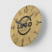 Logo-Werbemarke für kundenspezifische Unternehmen Runde Wanduhr (Winkel)