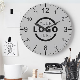 Logo-Werbemarke für kundenspezifische Unternehmen Runde Wanduhr