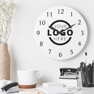 Logo-Werbemarke für kundenspezifische Unternehmen Runde Wanduhr