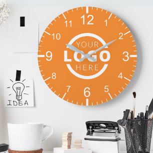 Logo-Werbemarke für kundenspezifische Unternehmen Runde Wanduhr