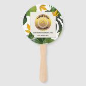 Logo-Werbemarke für Unternehmen Fächer (Rückseite)