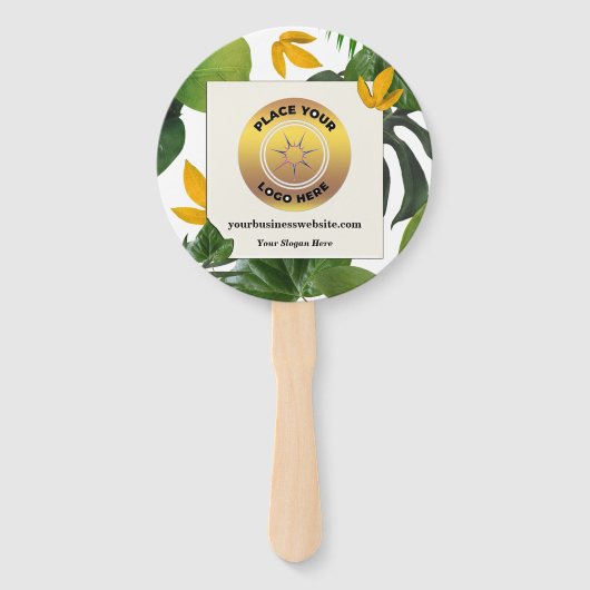 Logo-Werbemarke für Unternehmen Fächer (Vorderseite)