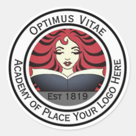 Logo-Werbemarke für Unternehmen Runder Aufkleber