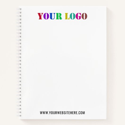 Logo-Werbenotiz für benutzerdefinierte Unternehmen Notizblock (Vorderseite)