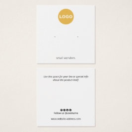 Logo-Werbeplakatkarte hinzufügen