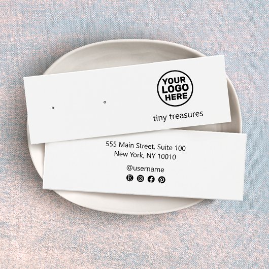 Logo-Werbeplakatkarte hinzufügen