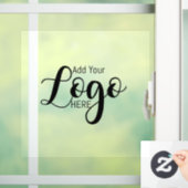 Logo-Werbeplakette Fensteraufkleber (Zuhause)