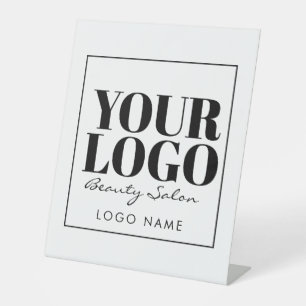 Logo-Werbeplakette Sockelschild