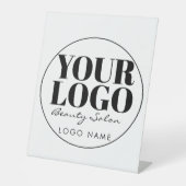 Logo-Werbeplakette Sockelschild (Vorderseite)