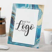 Logo-Werbeplakette Sockelschild (In Situ)