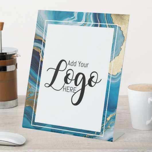 Logo-Werbeplakette Sockelschild (In Situ)