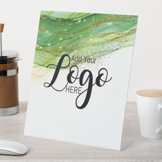 Logo-Werbeplakette Sockelschild (In Situ)