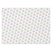 Logo-Werbetablett - Ihre Farben Tischdecke (Vorderseite (Horizontal))