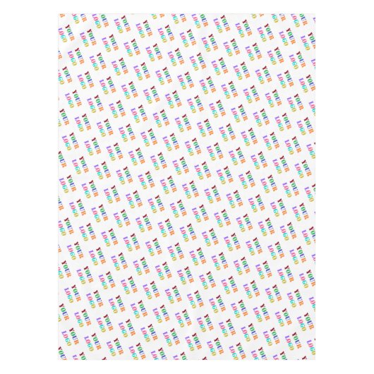 Logo-Werbetablett - Ihre Farben Tischdecke (Vorderseite)