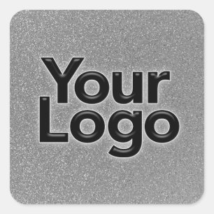 Logo Werbevermarktung Kleinunternehmer Quadratischer Aufkleber