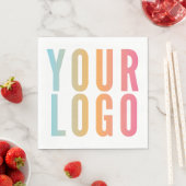 Logo Werbeweiß Geschäft Serviette (Beispiel)