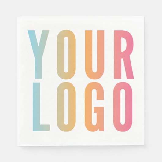 Logo Werbeweiß Geschäft Serviette (Vorderseite)