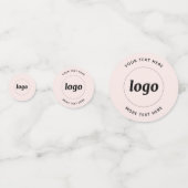 Logo-Werbung für benutzerdefiniertes Text-Geschäft Konfetti (Vorderseiten)