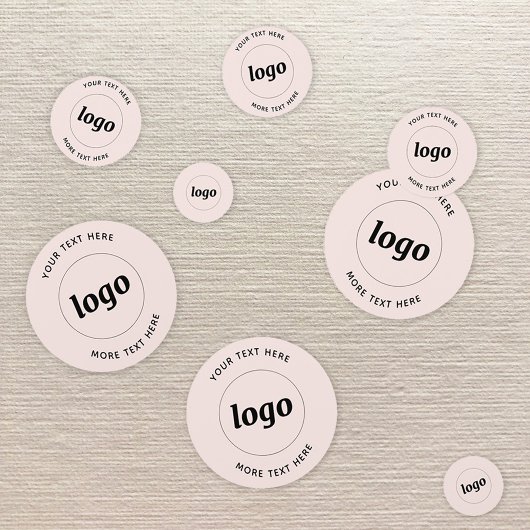 Logo-Werbung für benutzerdefiniertes Text-Geschäft Konfetti