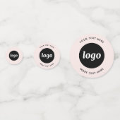 Logo-Werbung für benutzerdefiniertes Text-Geschäft Konfetti (Vorderseiten)