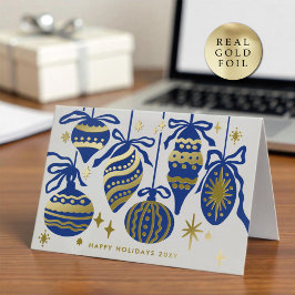 Logo Whimsical Navy Blue Decor White Business Gold