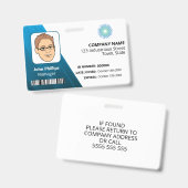 Logo "White and Blue Manager" Ausweis (Vorder- & Rückseite)