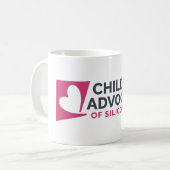 Logo-White-Coffee-Tasse Kaffeetasse (Vorderseite Links)