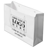 Logo | White Company Minimalistisch Modern Große Geschenktüte (Vorderseite Schrägansicht)