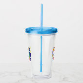 Logo "White Simple Business" Acryltrinkbecher (Rechts)