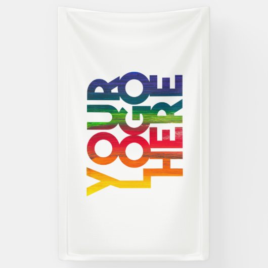 Logo "White Simple Business" Banner (Vertikal)